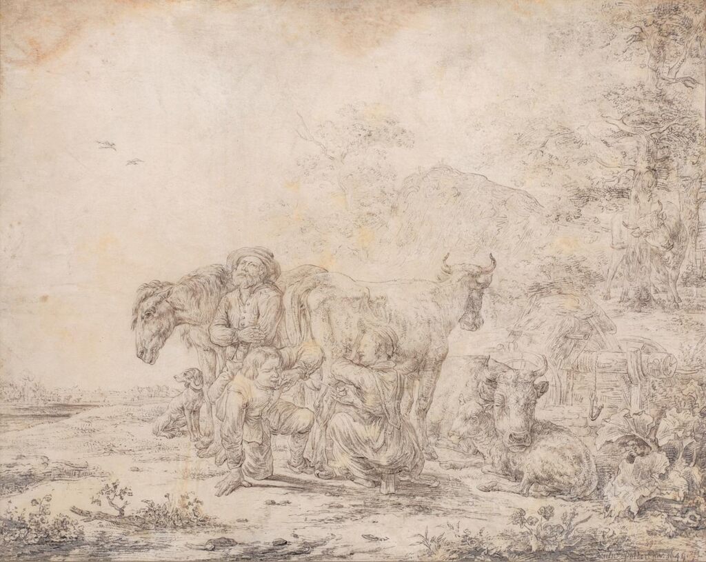 Landscape with Herders and their Animals at rest