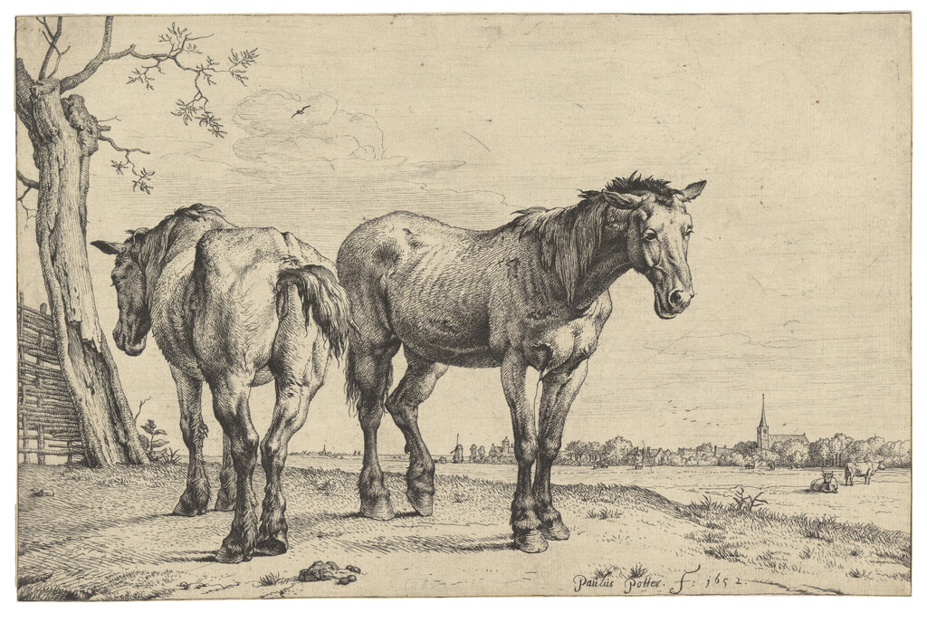 Two Plough Horses
