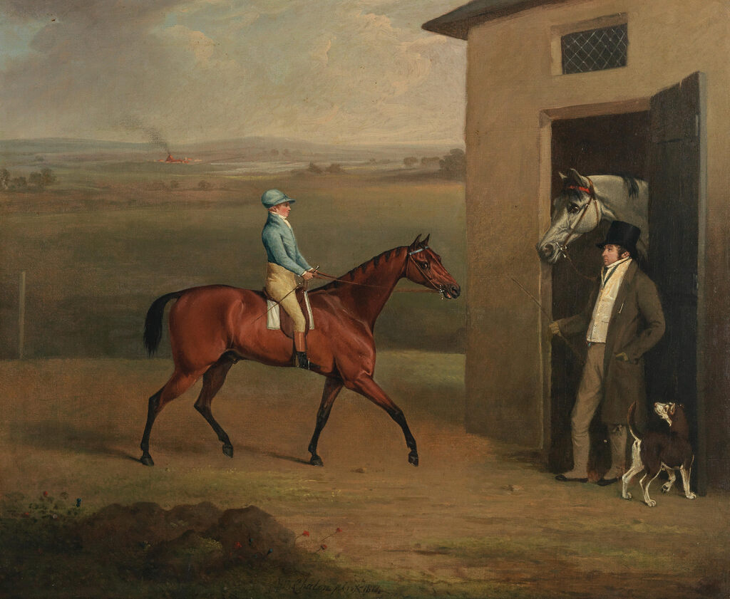 'Prime Minister' with jockey John Shepherd up, and owner Sir Mark Sykes