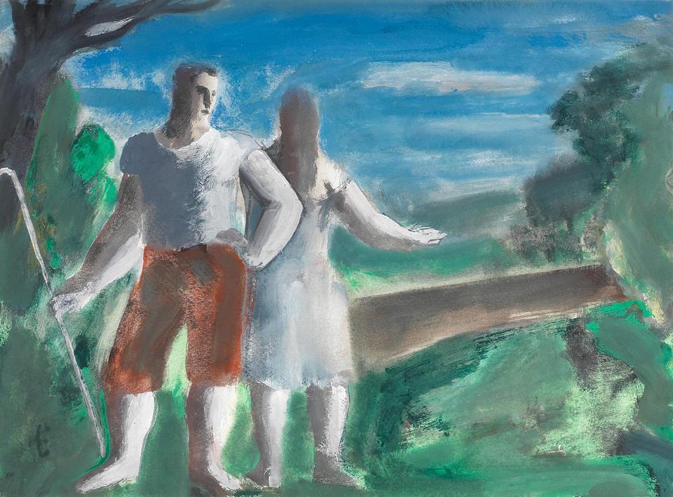 Shepherd with Girl