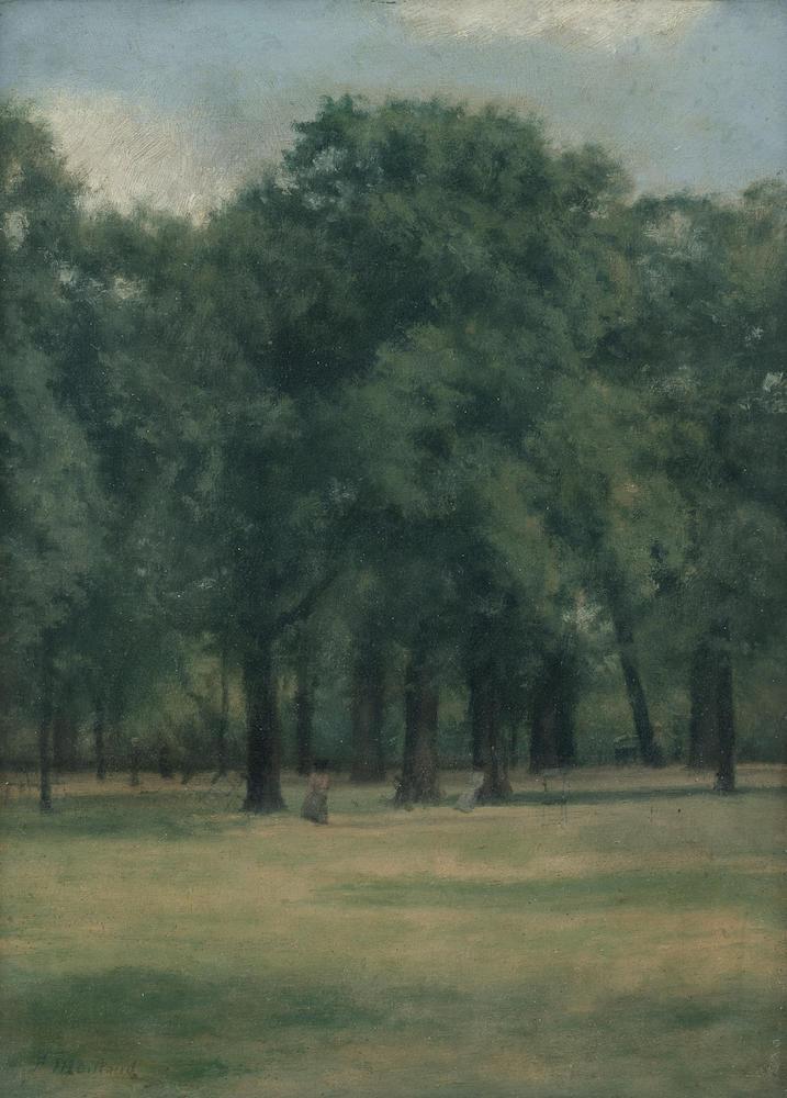 At the foot of the trees, Kensington Gardens