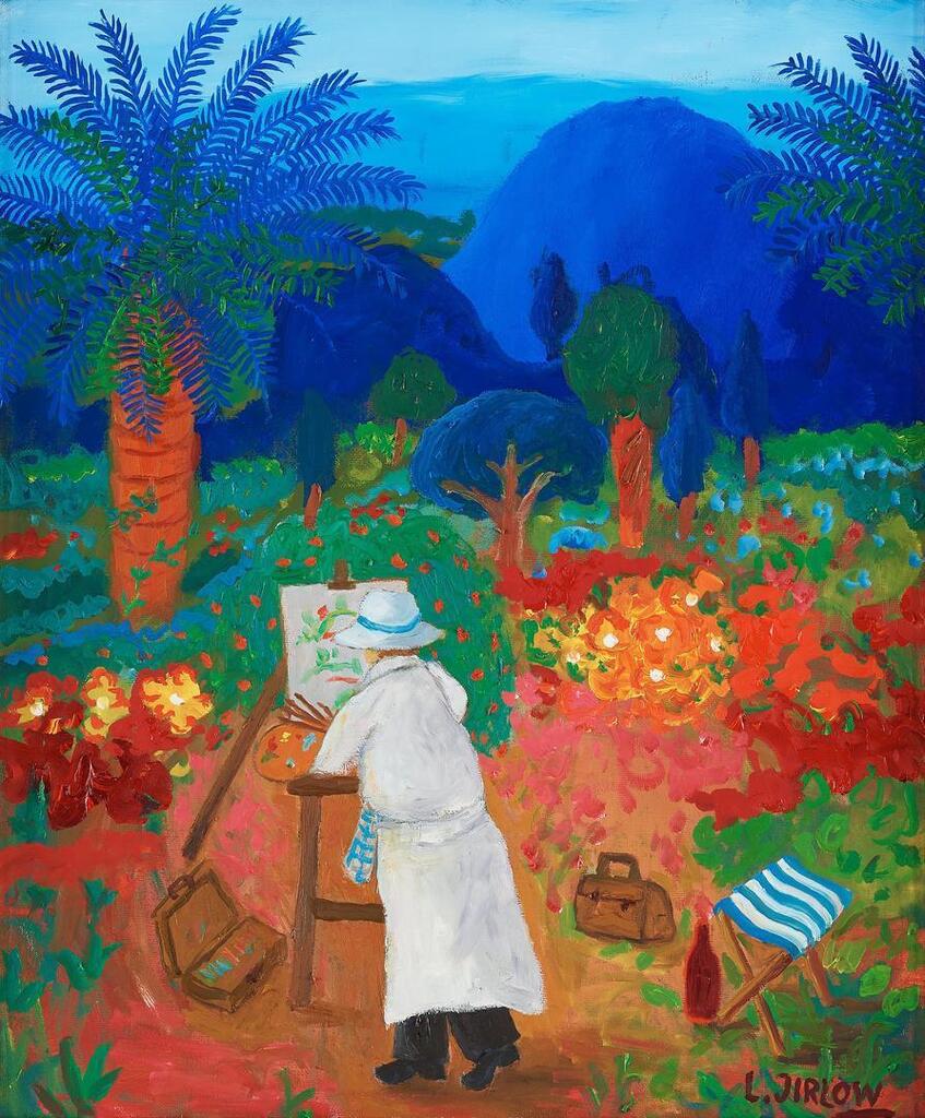 Painter by the easel