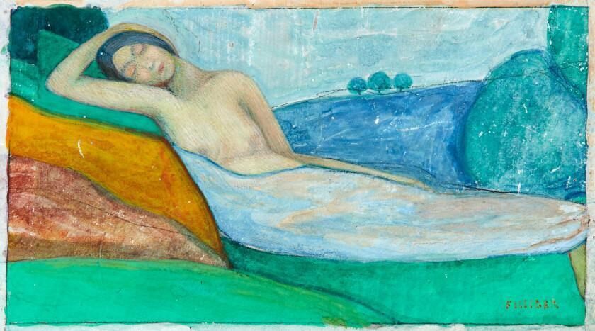 The Rest or Sleeping Saint or Reclining Figure