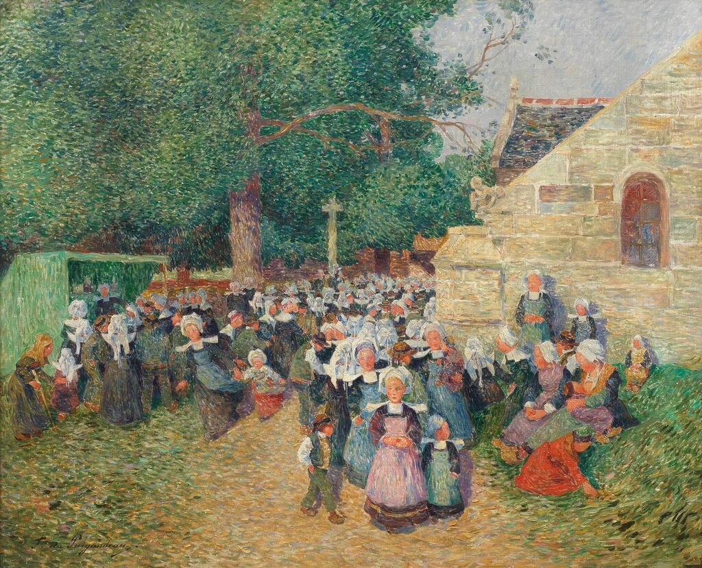Sortie de la Chapelle Notre-Dame-de-Trémalo (Pont-Aven)