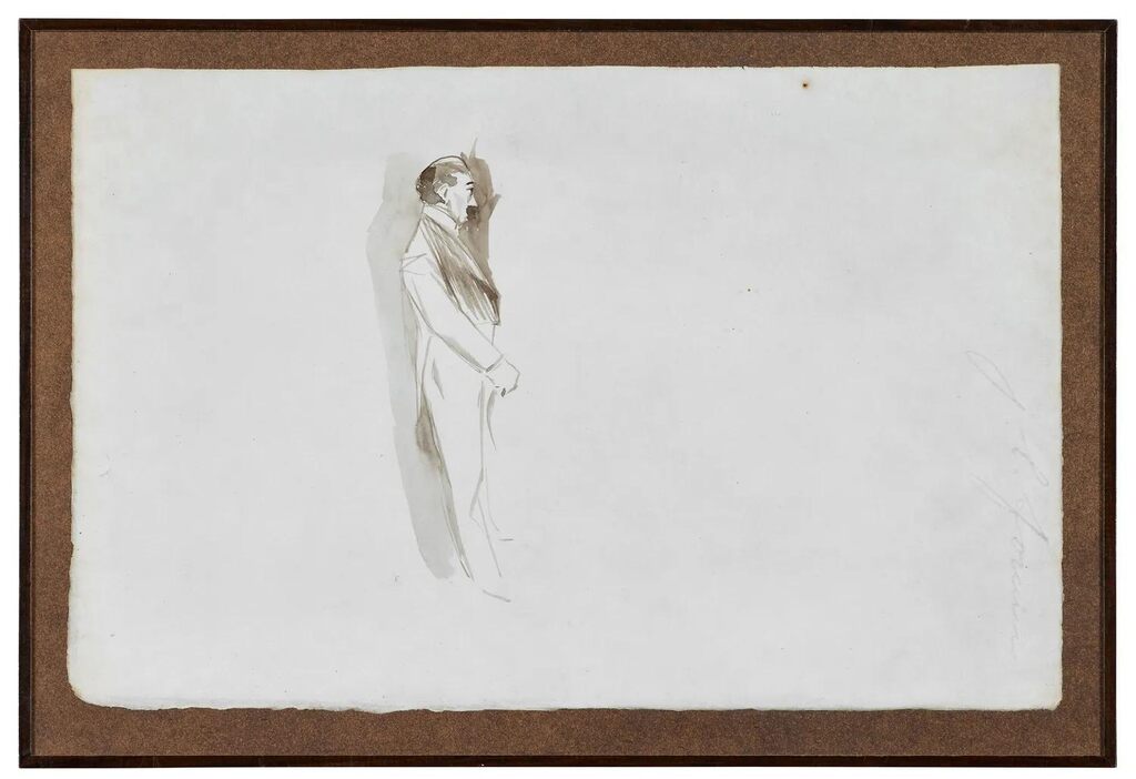 Ensemble de huit oeuvres sur papier