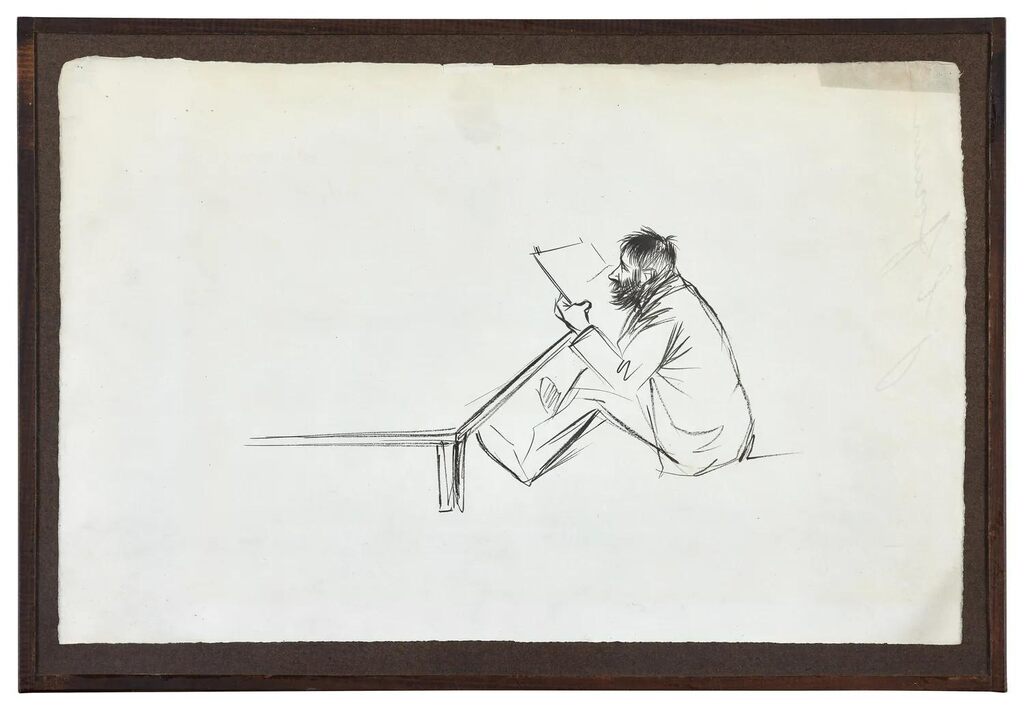 Ensemble de dix oeuvres sur papier