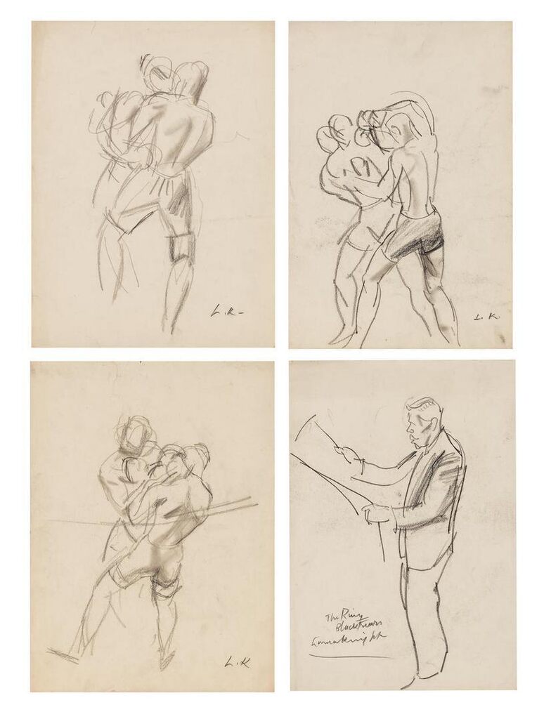 Four Sketches of Boxing Subjects