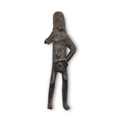 Continental Wrought Iron Figure of a Knight, 15th Century