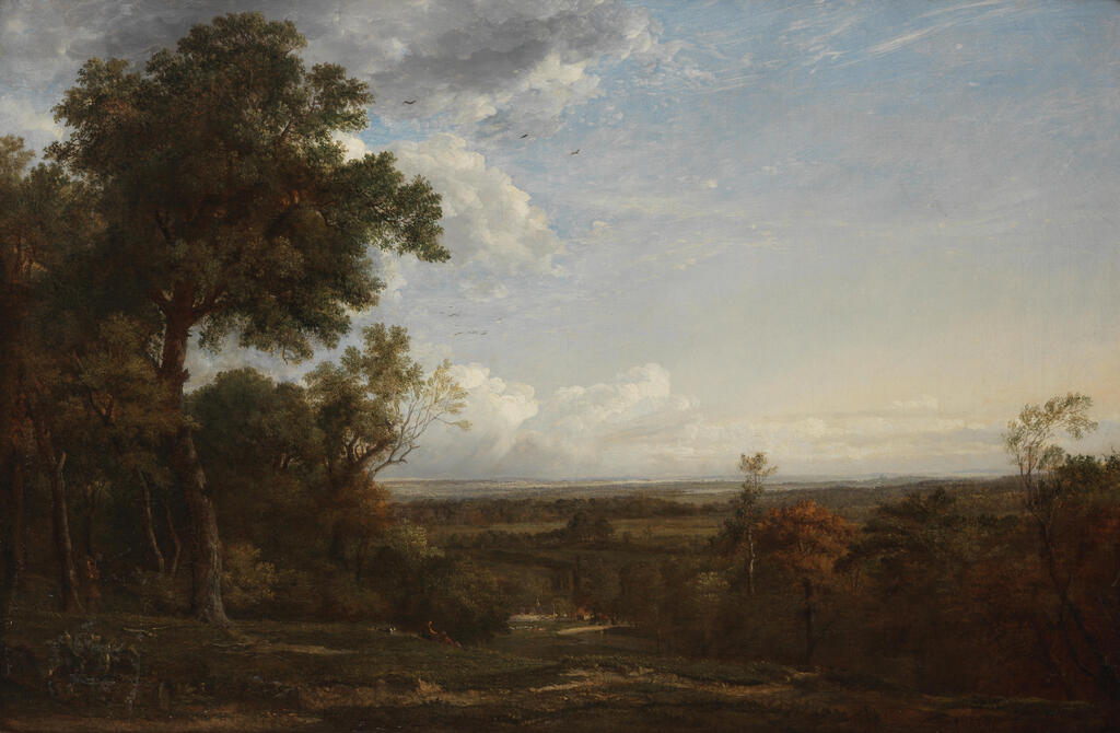 Landscape with figures resting