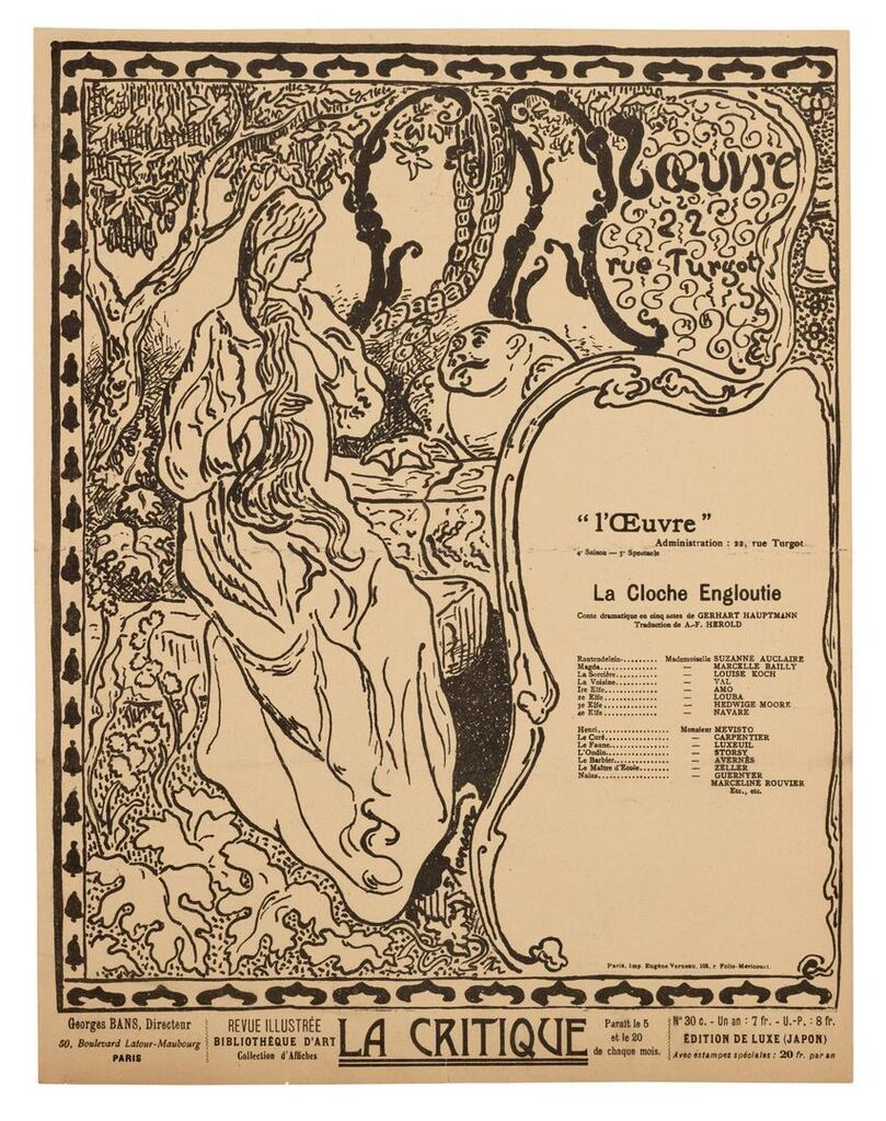 Théâtre de l’Œuvre : La Cloche Engloutie