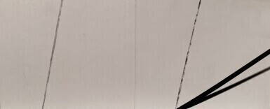 Single Diagonal Line Recorded by Charcoal Stick and Camera