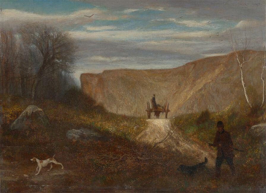 Hunter with dogs