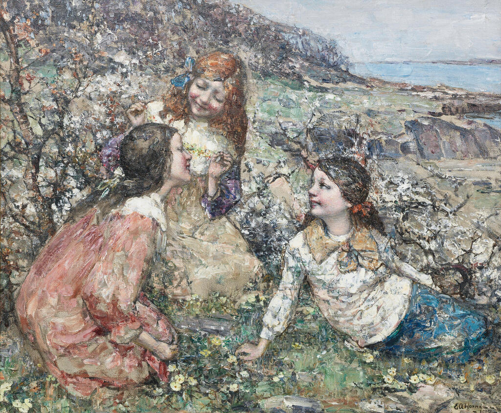 Wearing Spring Garland