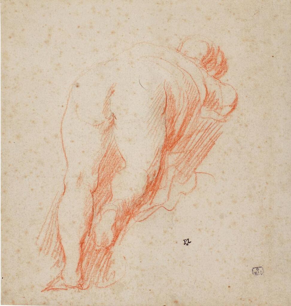 Female nude, seen from behind