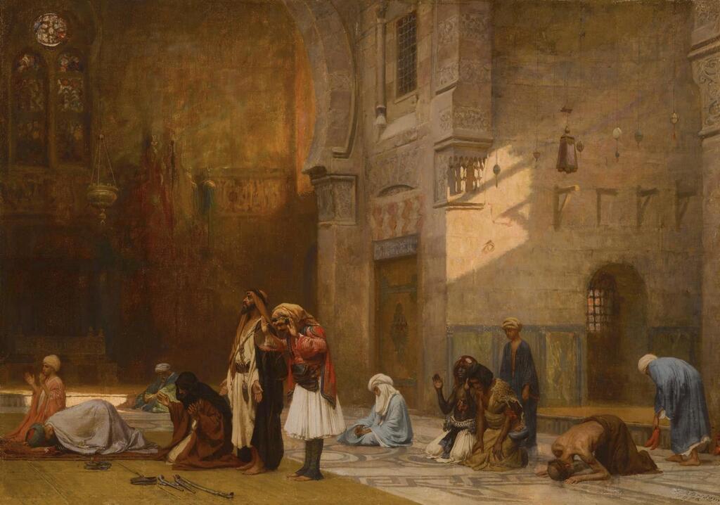 Frederick Arthur Bridgman, Prayer in the Mosque, Cairo