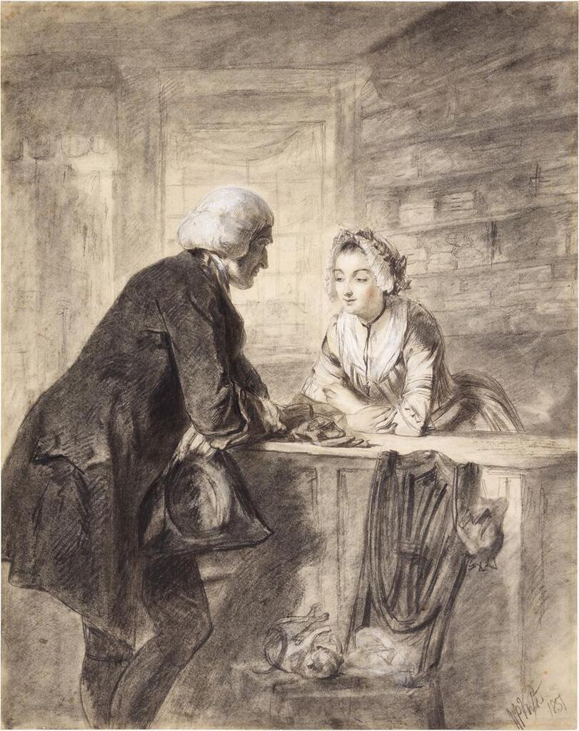 The Glove seller: A scene from Sterne's 'Sentimental Journey'
