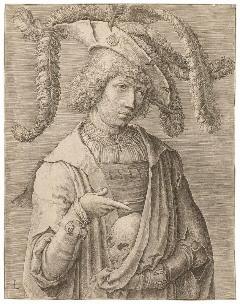 Young Man with a Skull
