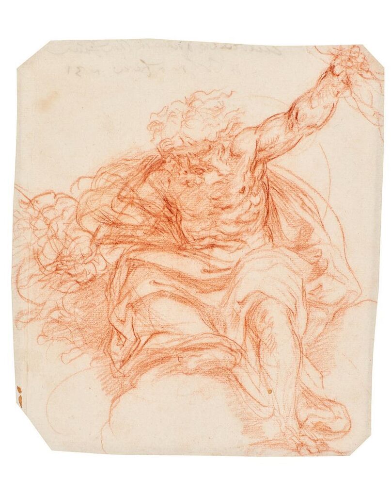 Jupiter hurling a thunderbolt