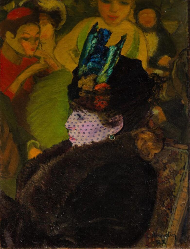 Femme à la voilette dans l'atelier du peintre