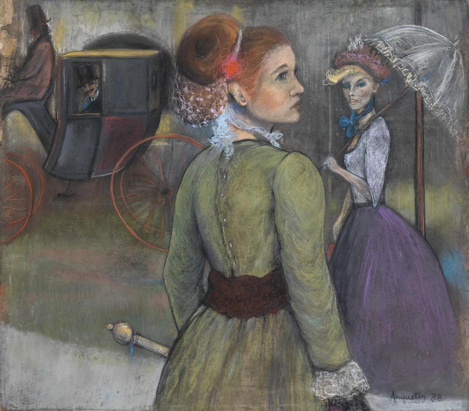 Elégantes, scène de rue
