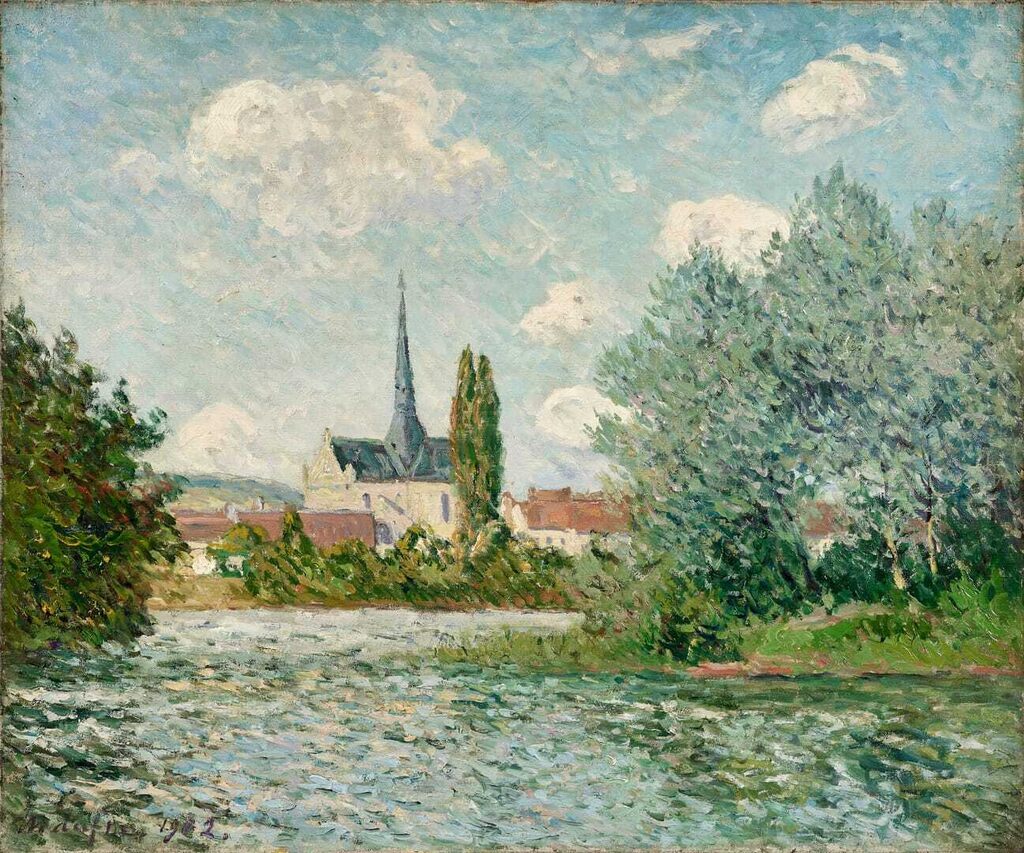 The Church of Petit-Andely (Eure), July Afternoon