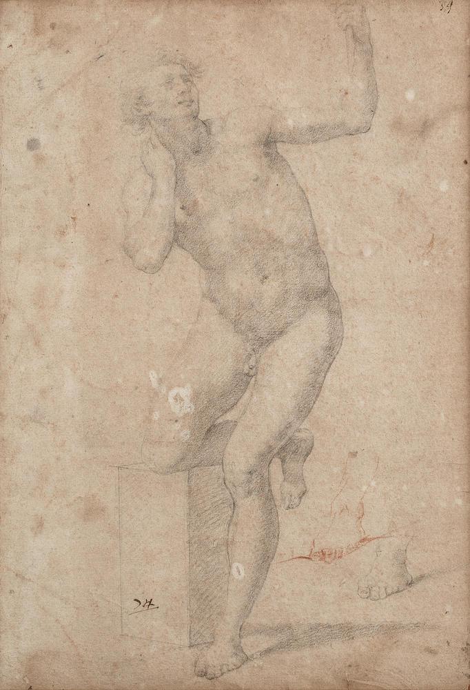 Study for a nude male figure