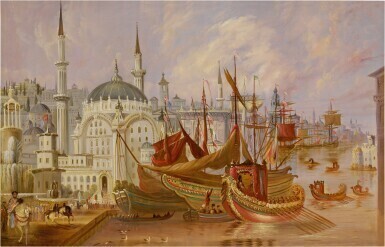 General Ulysses S. Grant and his Entourage Entering Constantinople Harbor in 1878