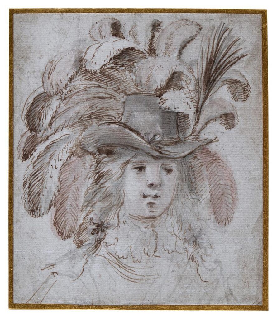 Young Cavalier Wearing a Plumed Hat