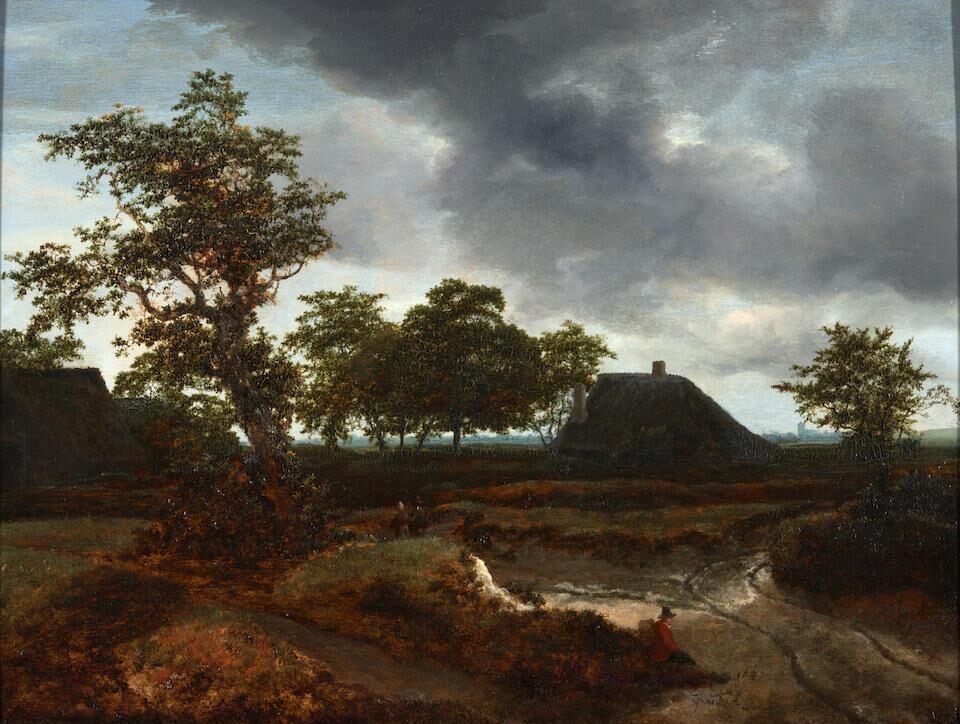Landscape with Figures and Cottages