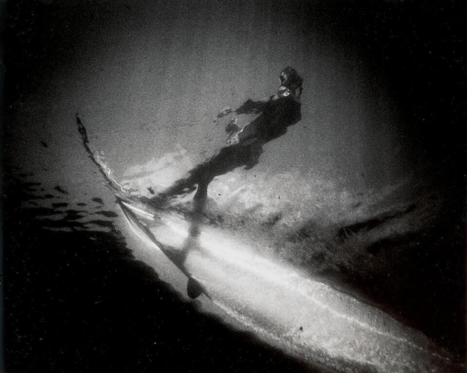 Untitled (Underwater View of a Water Skier)