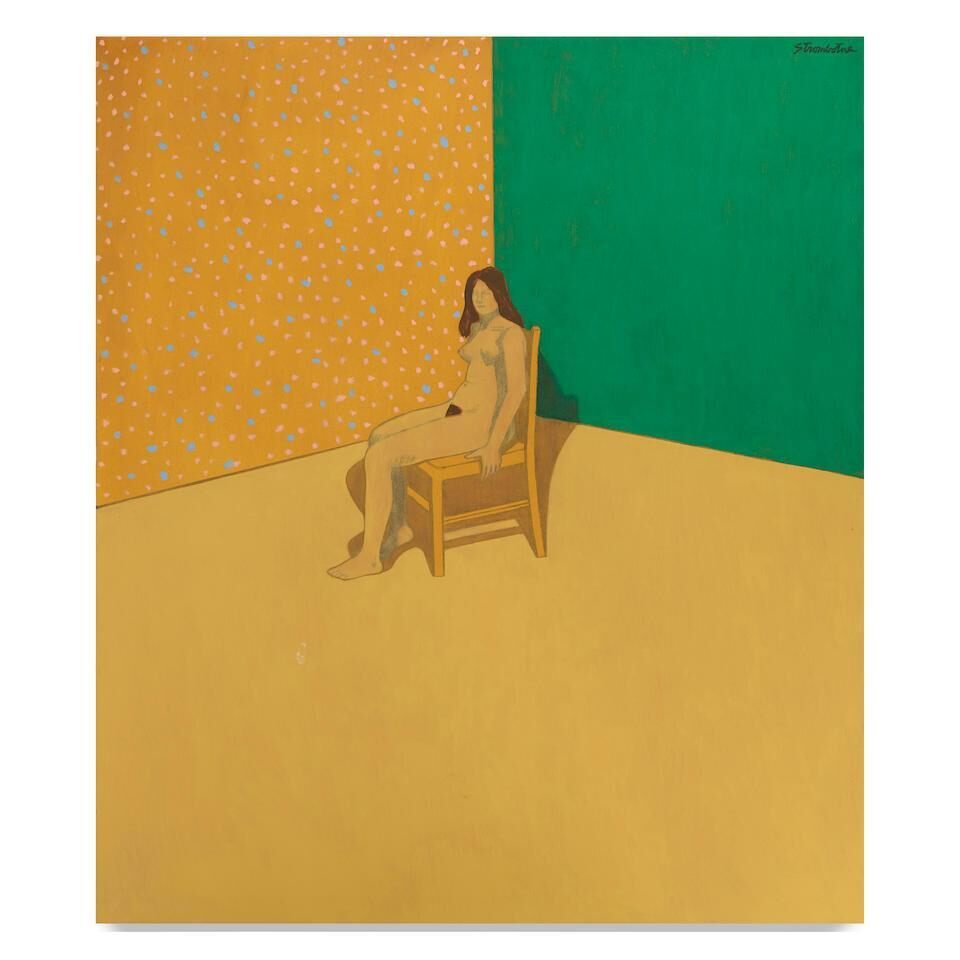 Seated Woman in Corner