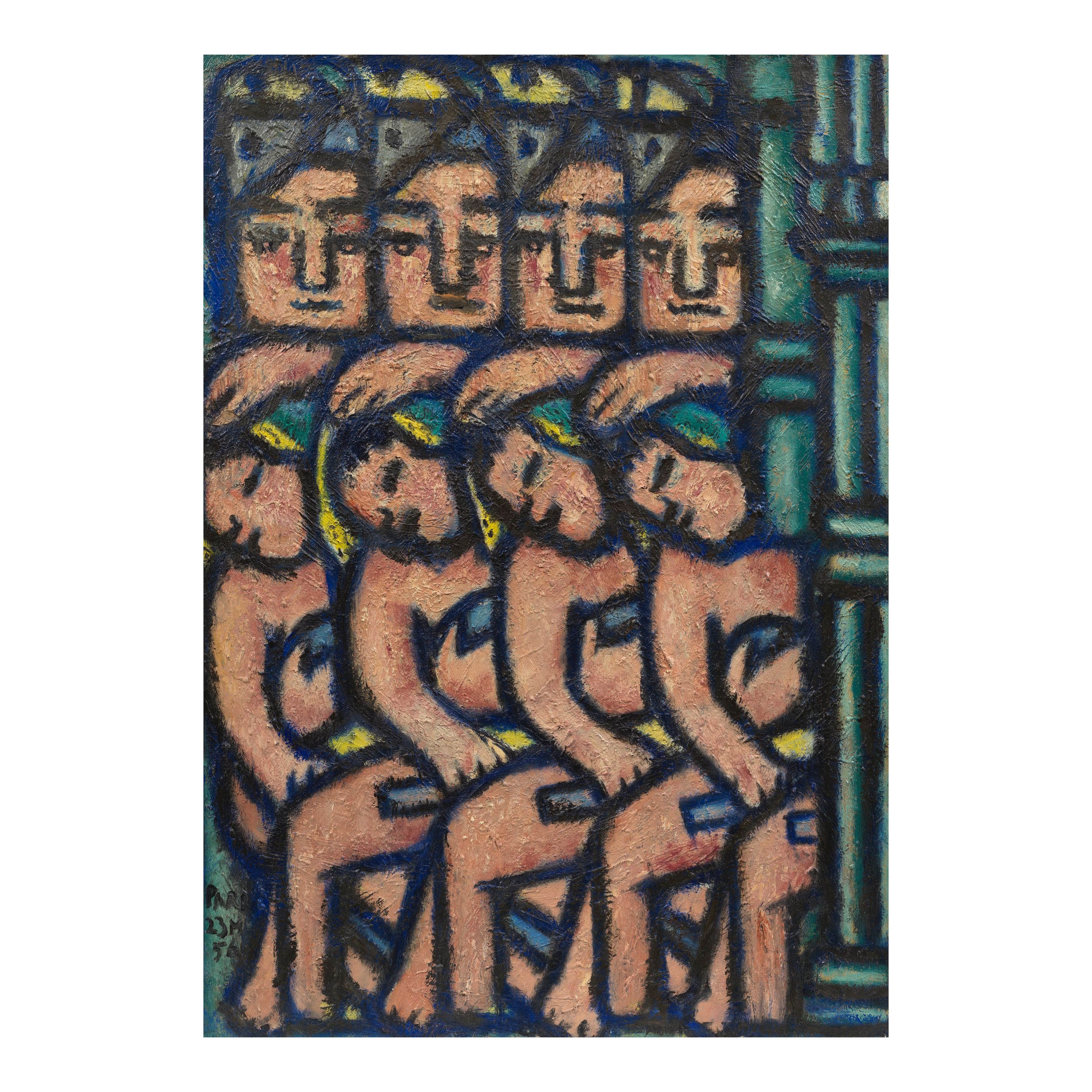 GINÉS PARRA (1896-1960) Huit danseuses (Painted in 1956)