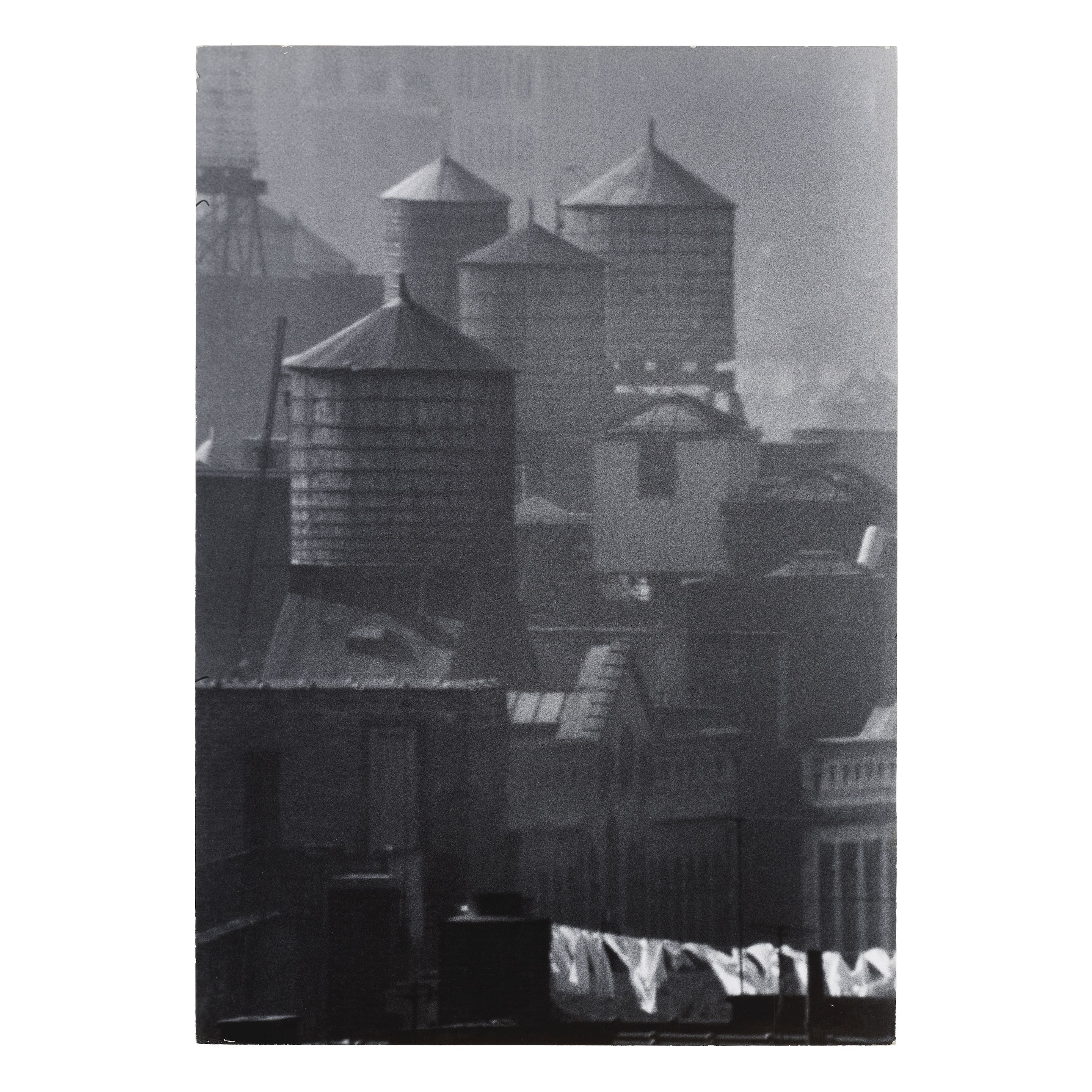 ANDRÉ KERTÉSZ (1894-1985) New York, October 27, 1961/10 (Water Towers) (Executed circa 1963)