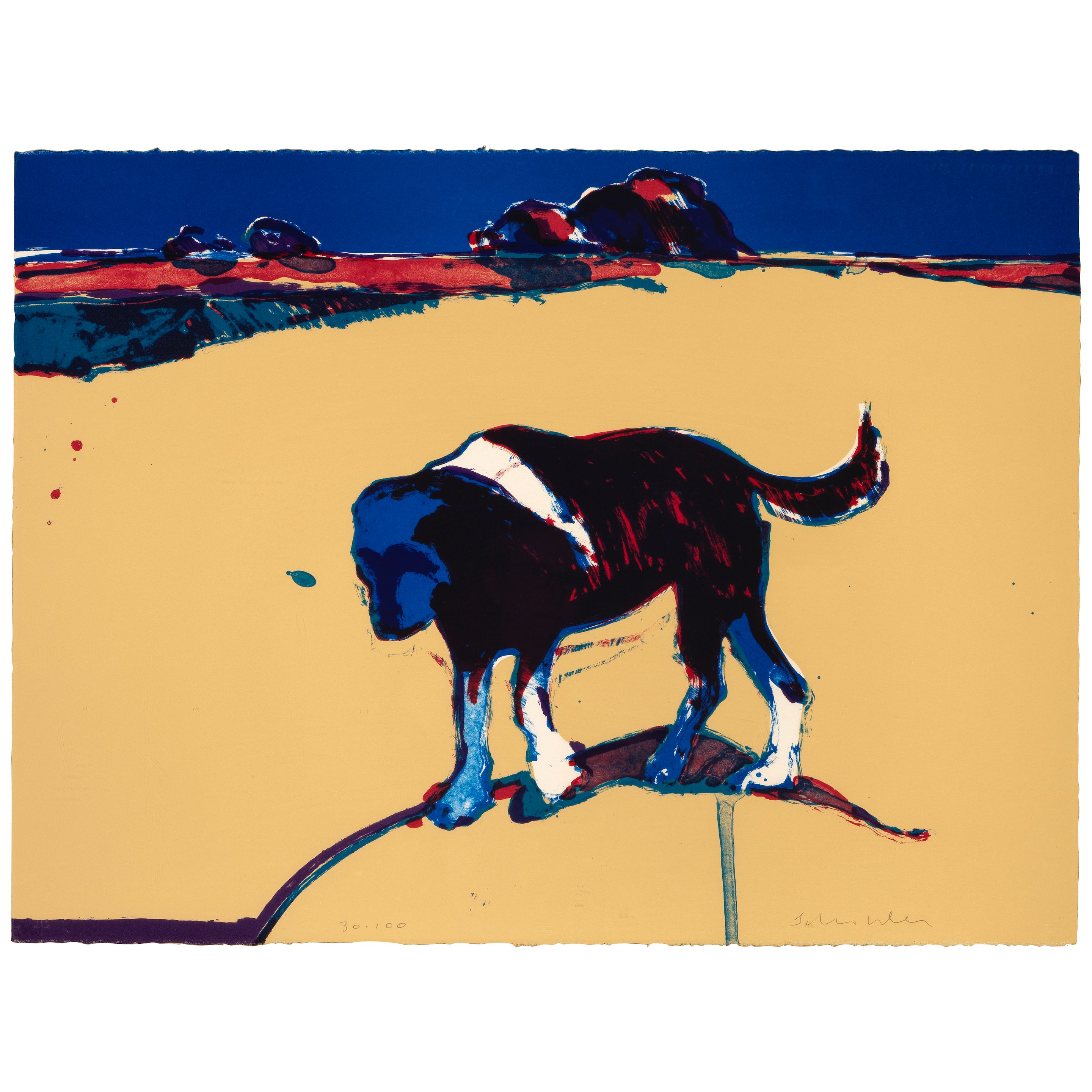 ; LUISEÑO, 20TH CENTURY Walking Dog;