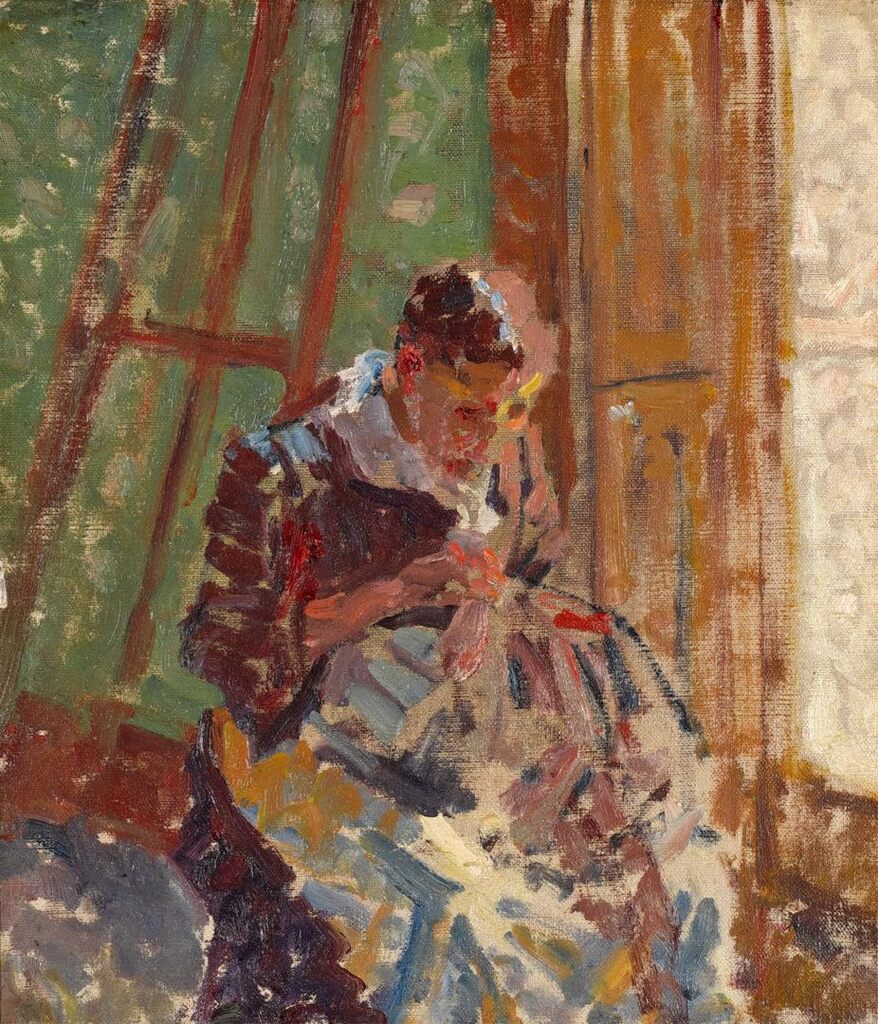 Woman Sewing