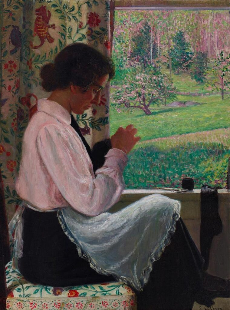 Marie at the Window, Hancock, New Hampshire