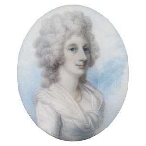Richard Cosway, R.A. (Devon 1742-1821 London) Portrait miniature of a lady,