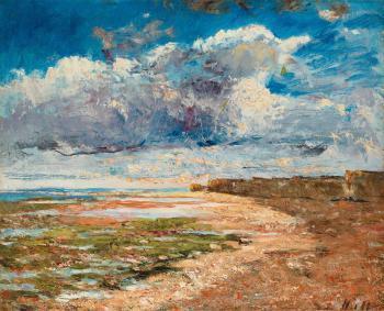 Dark clouds over the cliffs, Luc-sur-Mer
