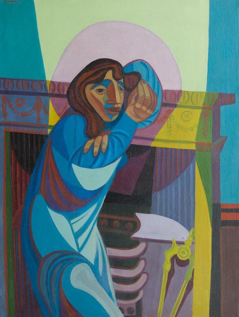 Woman by a Fireplace, No. 2