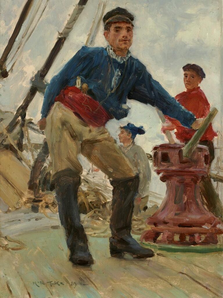 At the Capstan on a Spanish Brig
