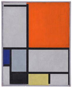 Piet Mondrian, Composition with Large Red Plane, Blue, Gray, Black and Yellow