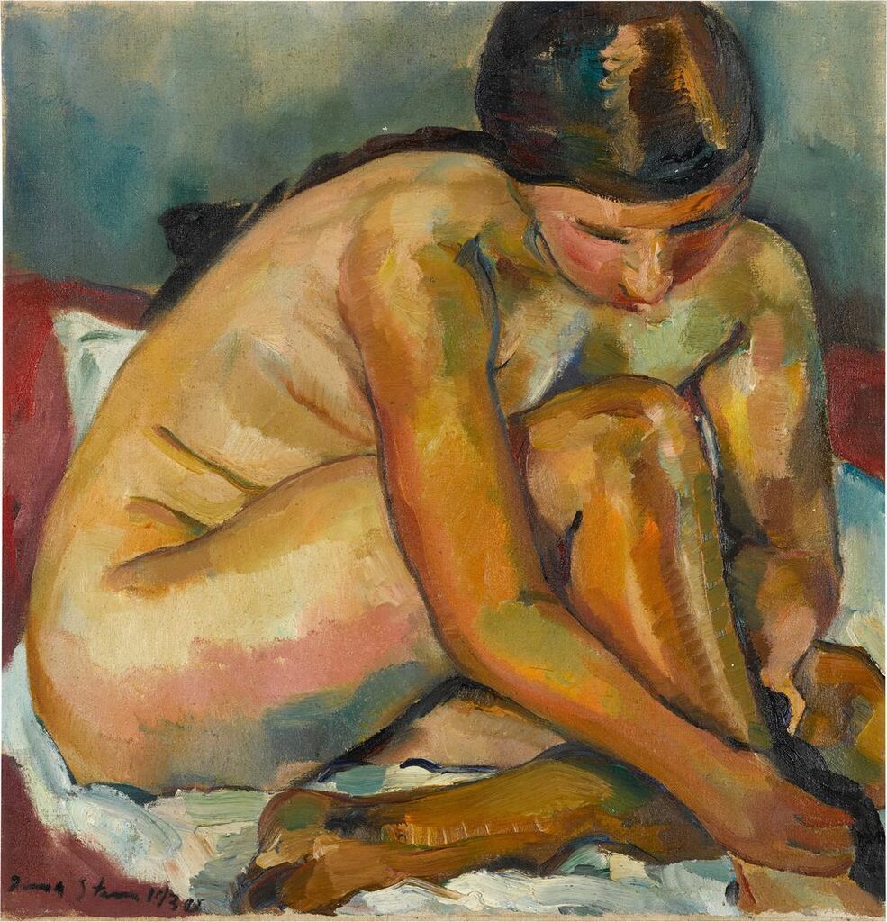 Seated nude