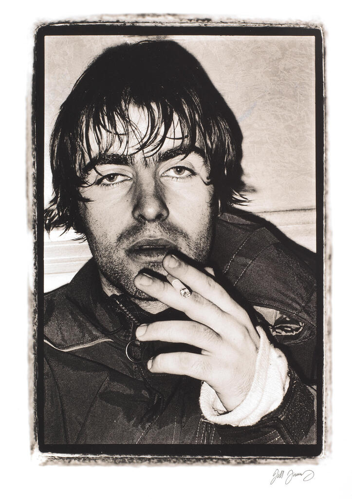 JILL FURMANOVSKY (ZIMBABWE, B.1953): Liam Gallagher, Creation Christmas Party, London,