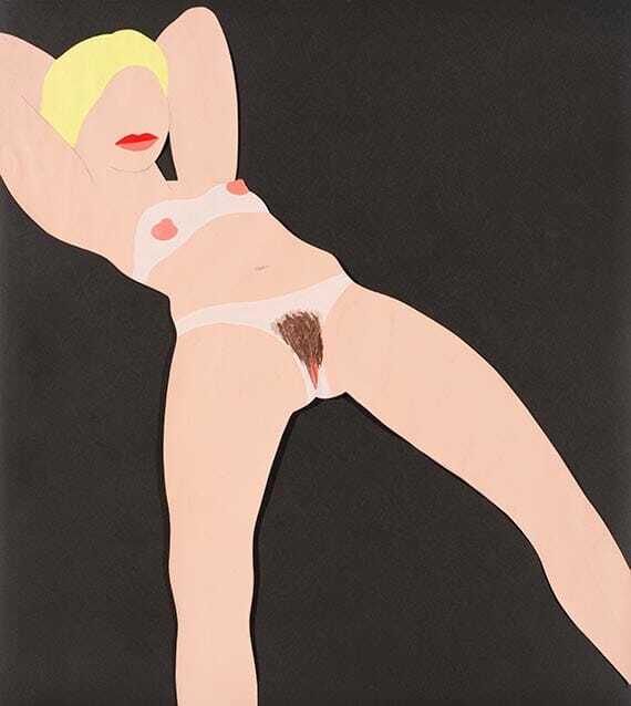 Study for Great American Nude cut-out