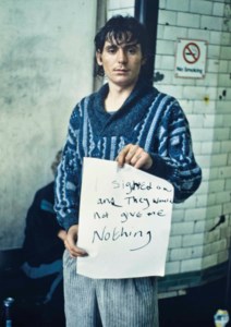 I signed on and they would not give me nothing (from Signs that Say What You Want Them To Say and Not Signs that Say What Someone Else Wants You To Say )