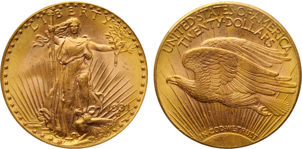 1931-D $20 MS65 PCGS