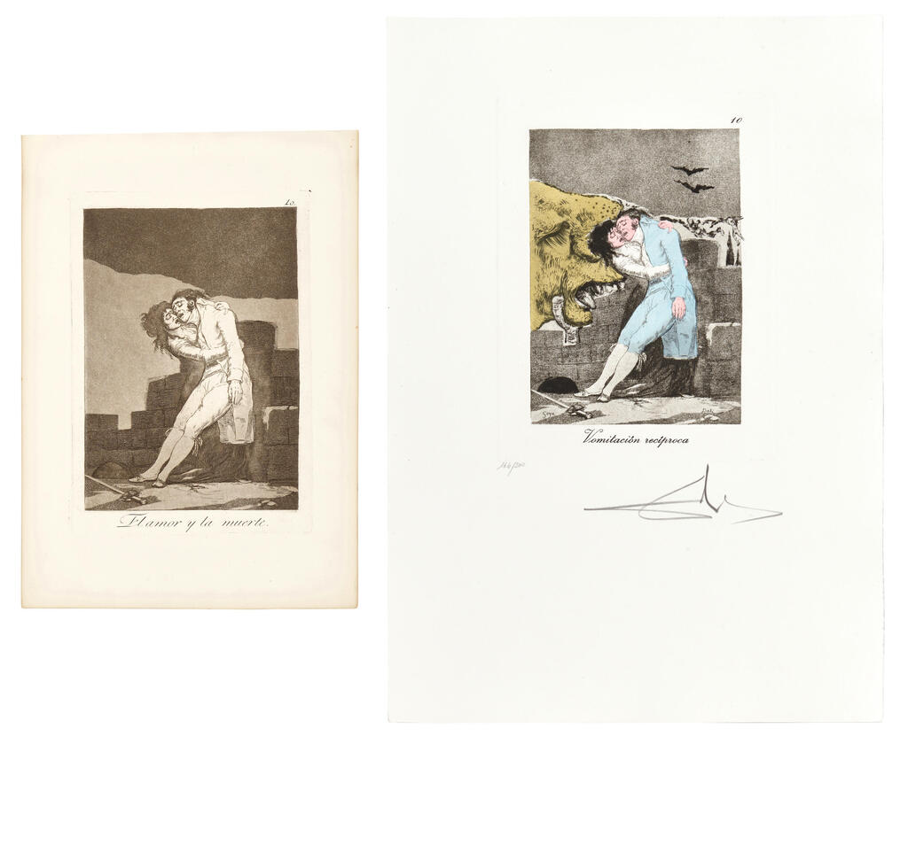 Plate 14, Qué ramo de bonitas cerezas! from Les Caprices de Goya; plus FRANCISCO GOYA