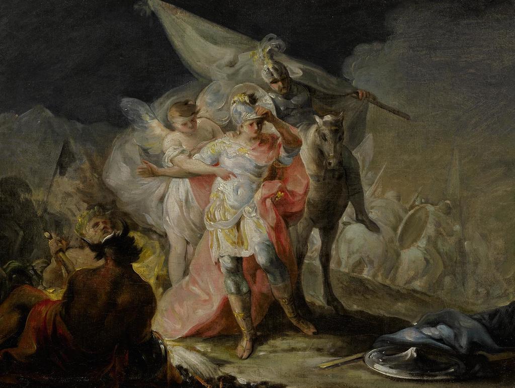 HANNIBAL THE CONQUEROR VIEWING ITALY FROM THE ALPS FOR THE FIRST TIME