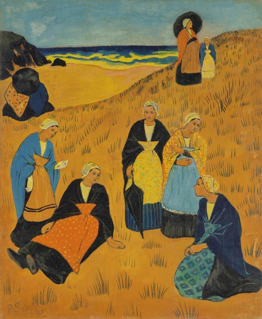 Filles de Douarnenez ou Bretonnes aux châles ou Dans les dunes à Douarnenez