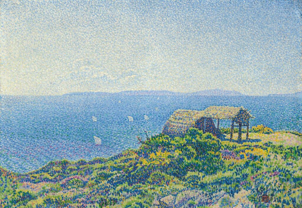 L'île du Levant vue du Cap Bénat, Provence